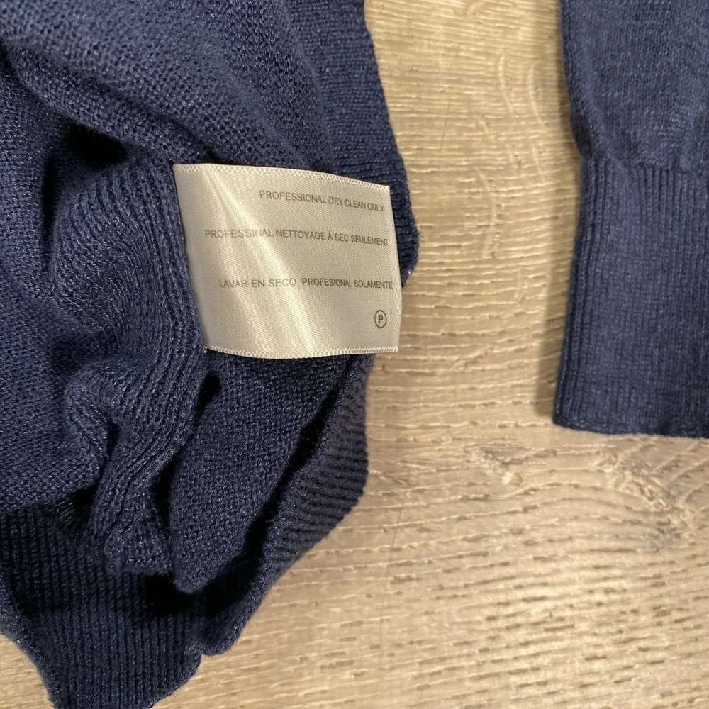 AG Adriano Goldschmied Sweater‎ Mens XL Navy Linen Crewneck Pullover 70592LES